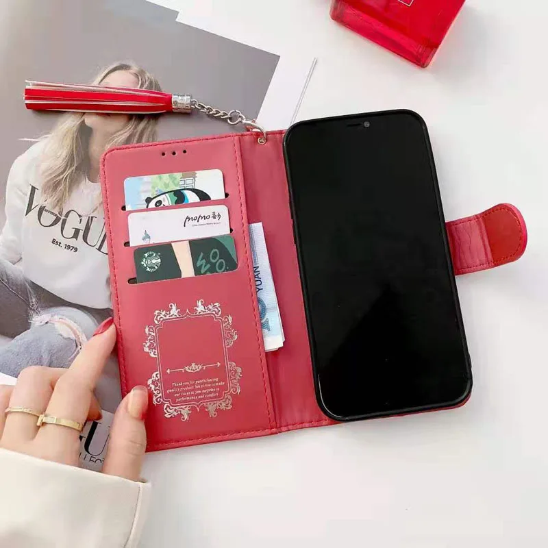 

Super Luxury Patent leather Leather Filp Case for iPhone 13 12 Pro XS Max 7 8 XR Brand Wallet Cover Cute Dangler Phone Accessory