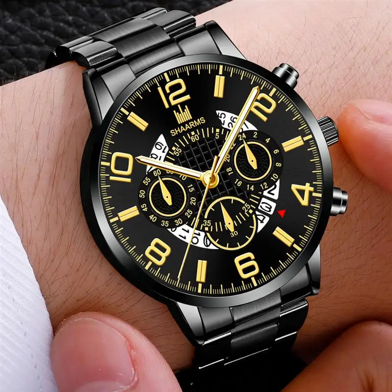 Мужские часы Reloj Hombre стильные персональный циферблат сплав ремешок кварцевые