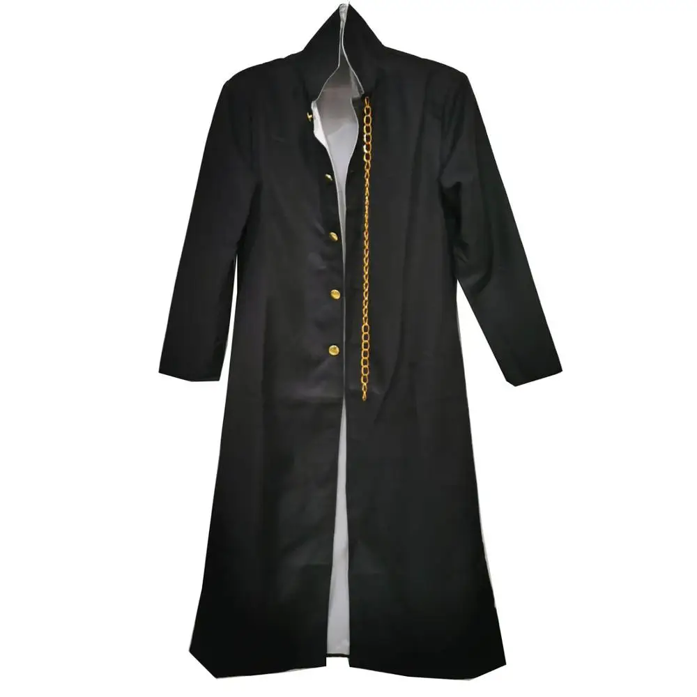 

2020 JoJo's Bizarre Adventure Jotaro Kujo Cosplay Costume Black Coat Jacket Halloween Party Outfits Custom Made