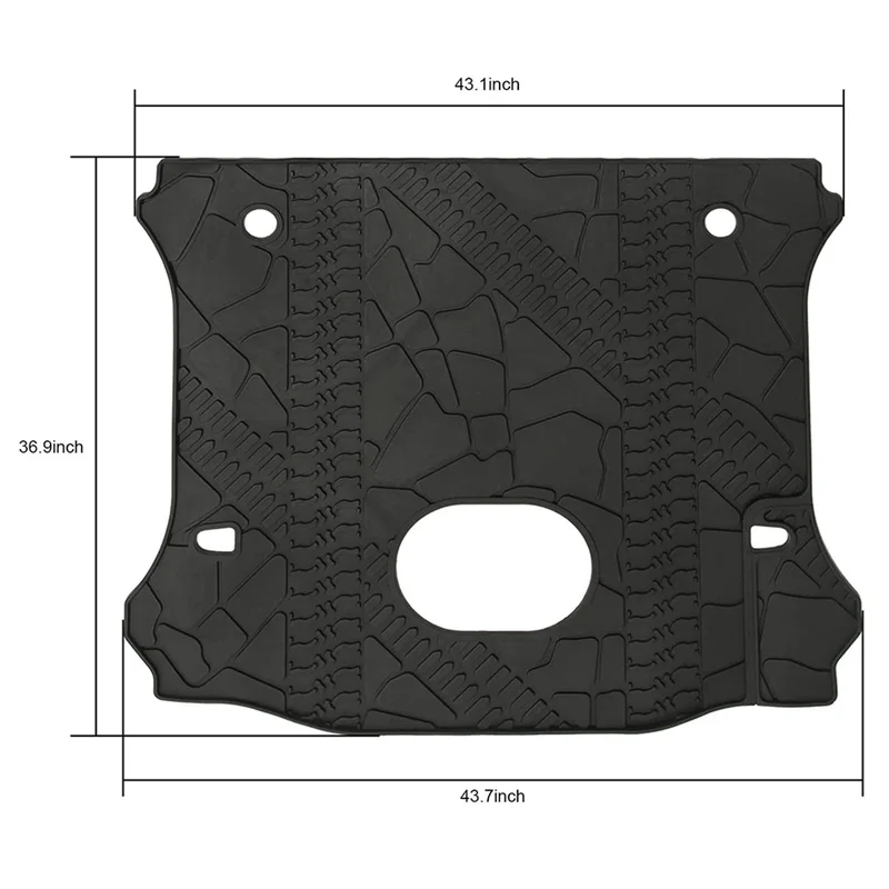 Specialized Cargo Liner Trunk Mat Waterproof Durable Protection Carpet  For Jeep Wrangler JK JL 2015-2018Accessories Interior images - 6