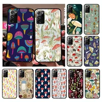 rainbow mushrooms phone case for samsung note 20 ultra 10 pro lite plus 9 8 5 4 3 m 30s 11 51 31 31s 20 a7