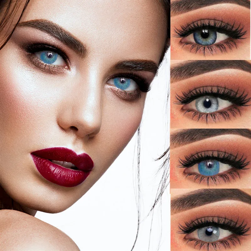 

Контактные линзы цветные косметические, 4 стиля, 1 пара