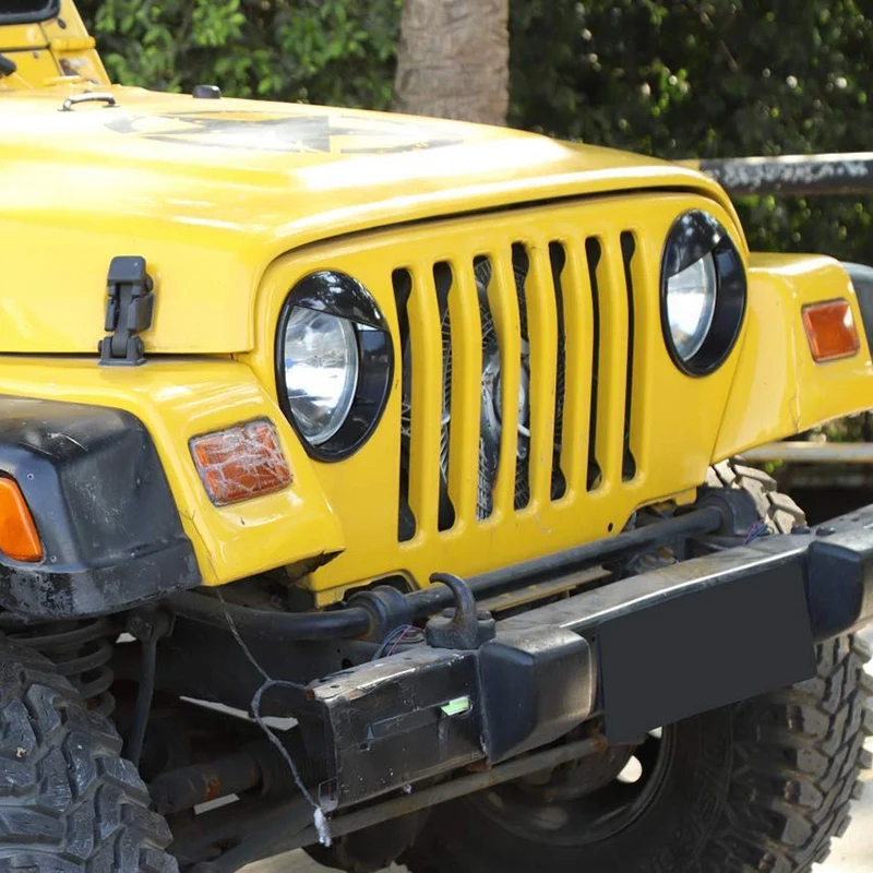 Angry Eyes покрытие ободок для фар Jeep Wrangler TJ 1997 2006 Bird головное освещение крышка