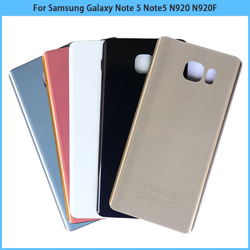Новинка для Samsung Galaxy Note 5 N920 N920F задняя крышка батарейного отсека Note5 3D стеклянная