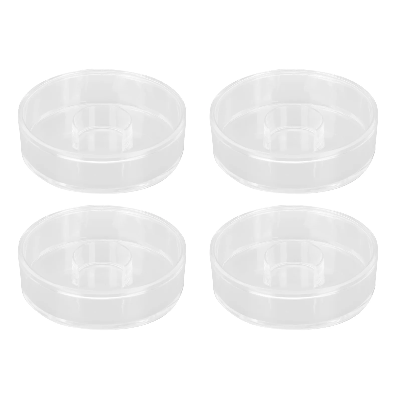 

4 шт. прозрачные акриловые круглые упаковочные коробки для браслетов из бусин