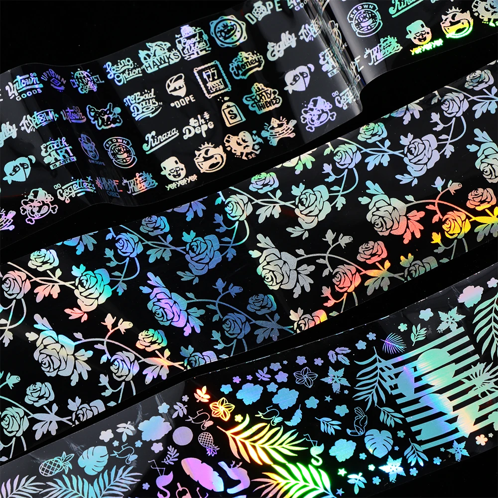 1 шт. Голографическая фольга на ногти звездное небо переводная наклейка для