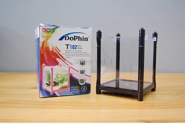 KW Dophin акриловая мини-коробка Betta декоративный аквариум для рыб