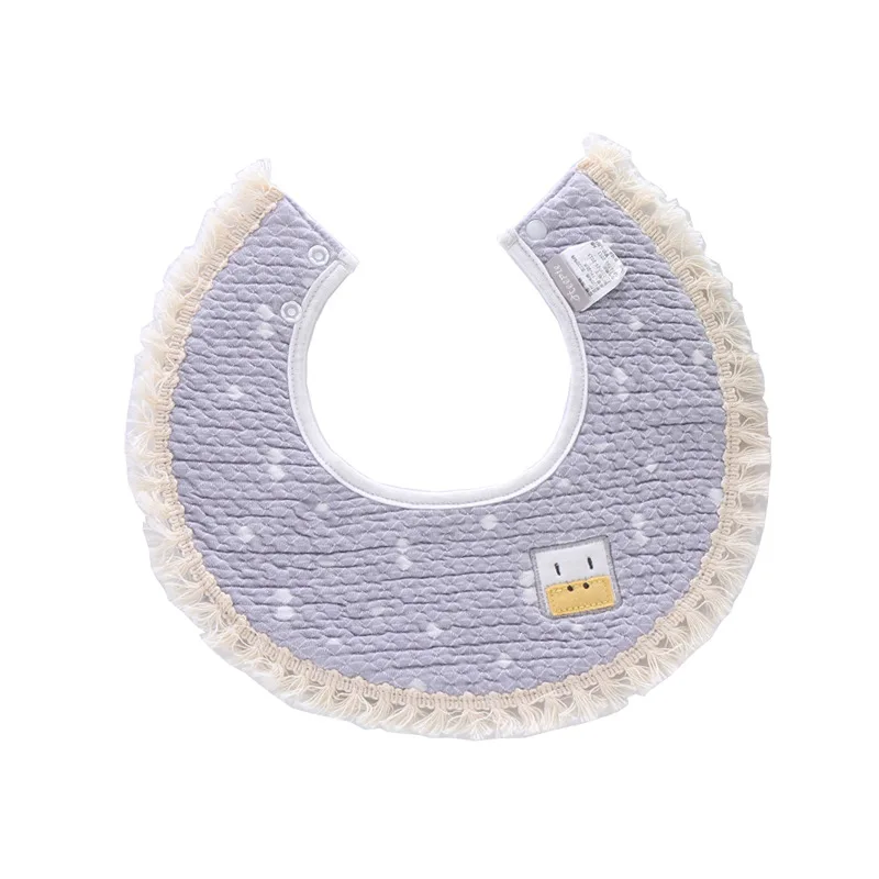 

Baby Waterproof Bibs Boy Girl Bandana New Round Baby Bib Saliva Towel Fashion Cotton Waterproof Bib Baby Soft Accessories