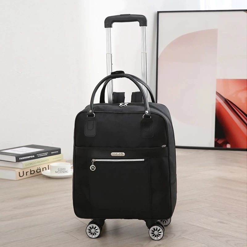 Multifunctional Mute Waterproof Rolling Luggage Bags Women Travel Trolley School Backpack Bag with Wheeled Backpacks Suitcase