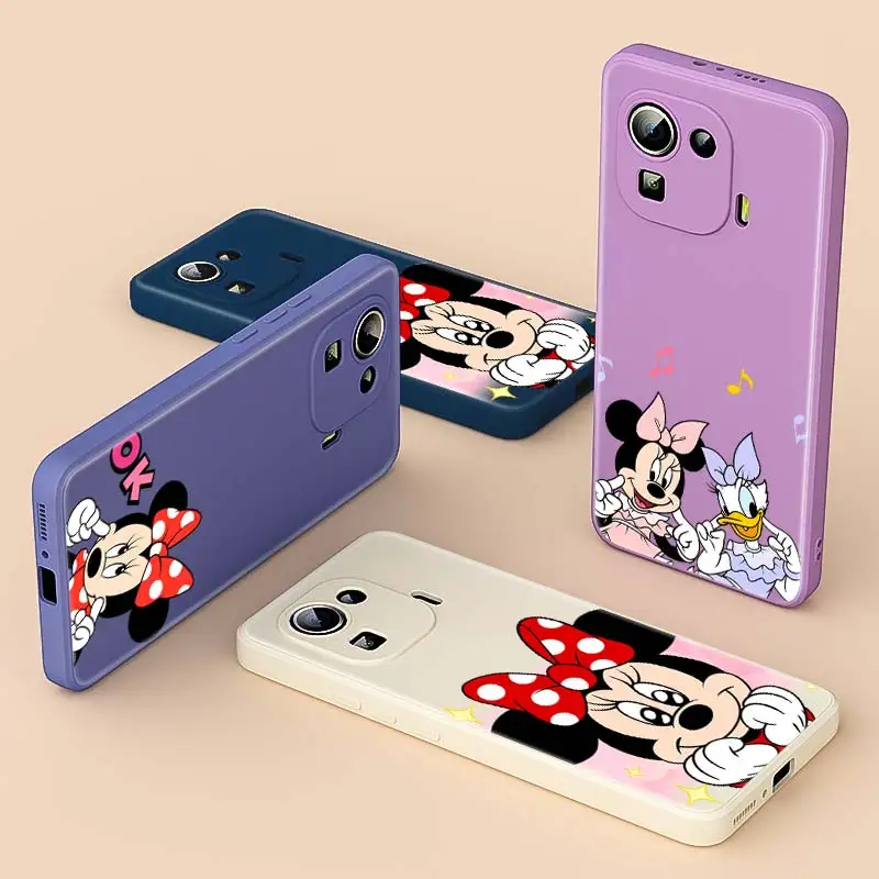 

Cute Love Mickey Mouse For Xiaomi 11 Ultra 11i 11X 10S 10i 10T 10 9 Pro Lite 5G 9SE 8SE Phone Case Liquid Silicone Soft Cover