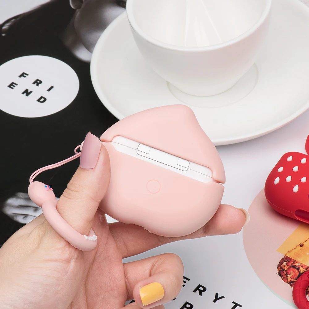 Для Airpods Pro Чехол для наушников с милым мультяшным авокадо Мягкий ТПУ силиконовый
