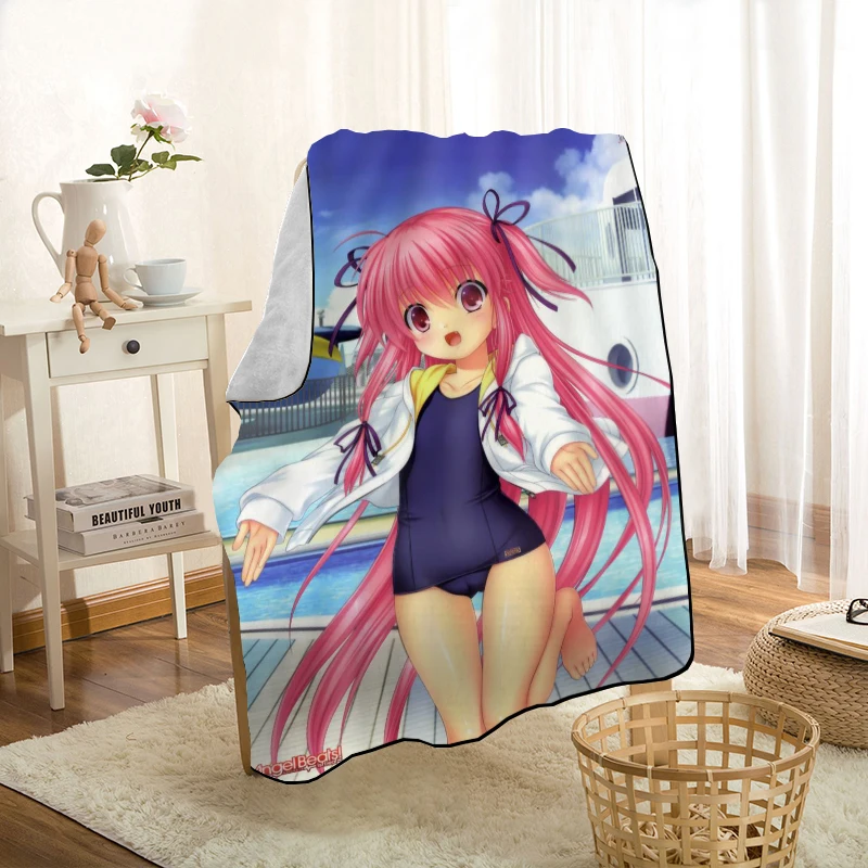 ?? カスタムエンジェルアニメスローブランケットパーソナライズ毛布のためにソファ/ベッド/カーポータブル 3D のため子供ホームテキスタイル