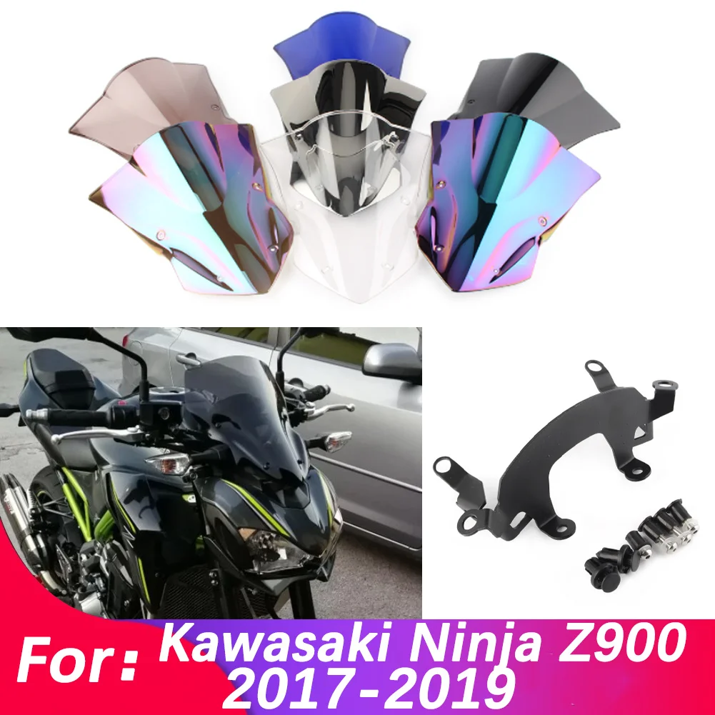 

Аксессуары для мотоциклов Cafe Racer, ветровое стекло для мотоцикла, ветровое стекло, ветрозащитный экран для Kawasaki Z-900/Z 900/Z900 2017 2018 2019