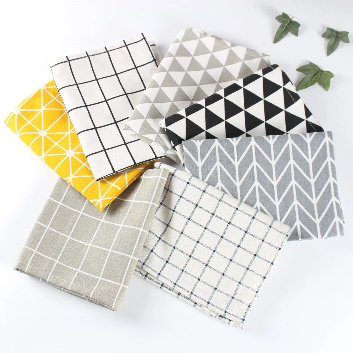 Салфетка для посуды простое качество ткань салфетки полотенца обеденный стол