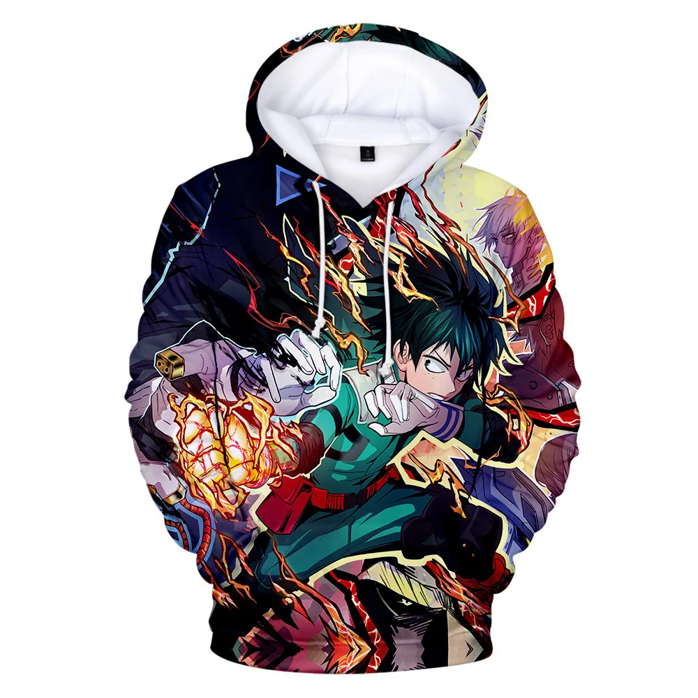 

New Teenage Boys/girls All- match Long Sleeve Autumn Outwear 3D Anime My Hero Academia Hoodie Sweatshirt 3D Cartoon Hoodies