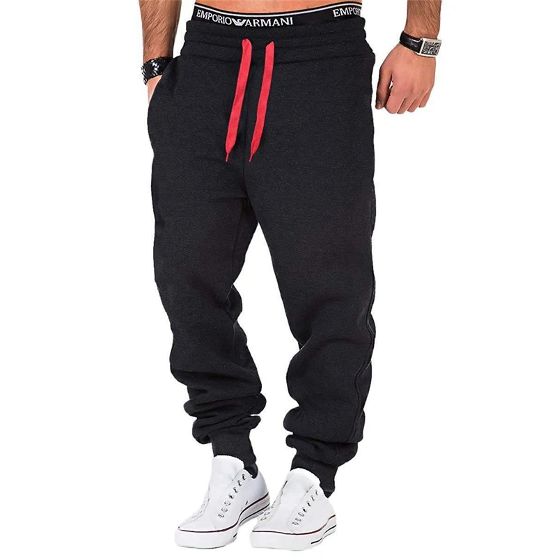 

Men Pants Casual Elastic Cotton Mens Fitness Workout Pants Skinny Sweatpants Trousers printing Casual joggers Pants 2021