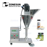 zonesun electric semi automatic powder filling machine spice bottle filling machine powder dispensing machine