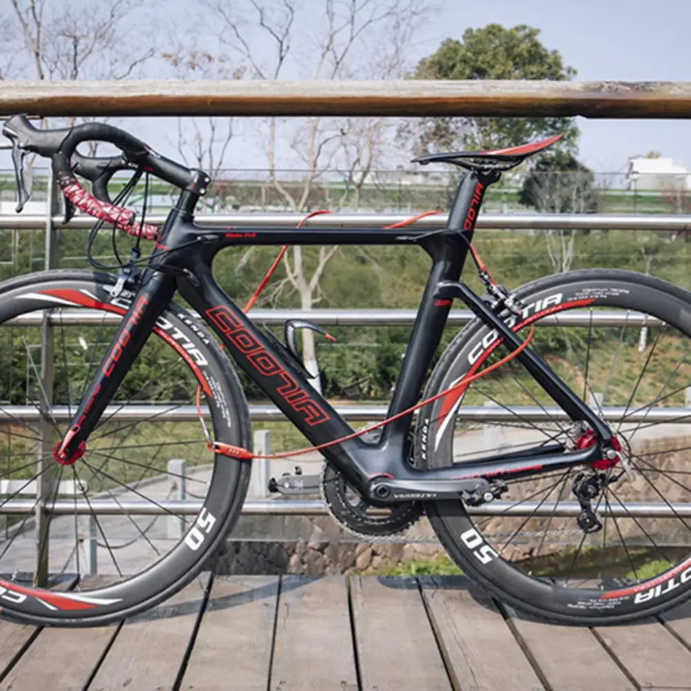 

Bicycle Locks Portable Anti-Theft Steel Wire Cable Coiled Lock Safety Password Helmet Locks For Cycling Bike Accessories