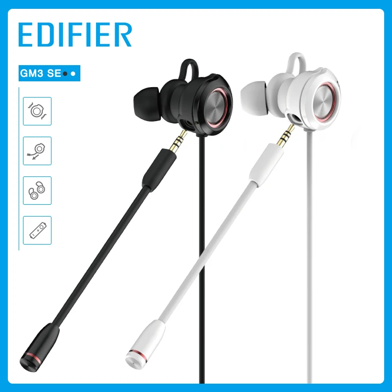 Edifier GM3SE Проводная игровая гарнитура с двойными миксами двойные подвижные Moils