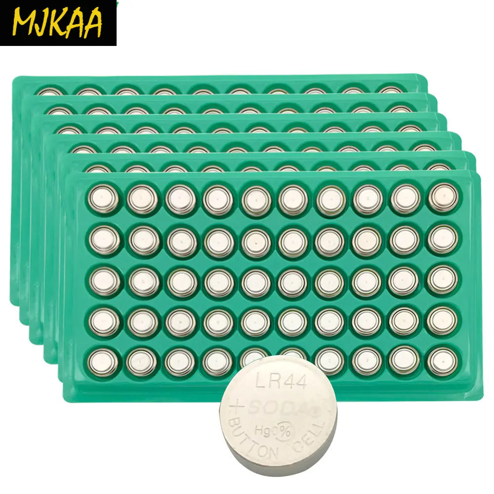 MJKAA Лидер продаж 300 шт. LR44 357A A76 303 AG13 SR44SW SP76 L1154 RW82 RW42 щелочные батареи таблеточного Батарея длительный