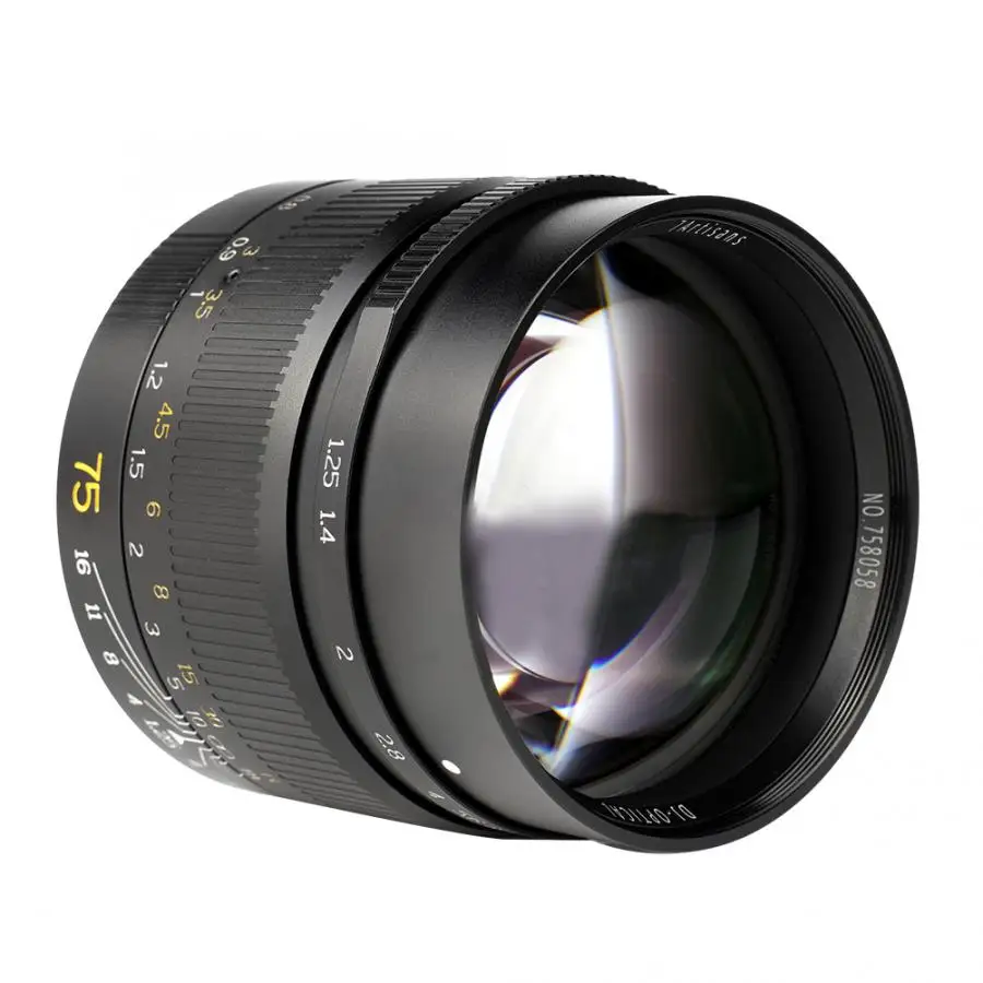 7 ремесленников 75 мм F1.25 ручной фокус объектив для Leica M Mount камеры