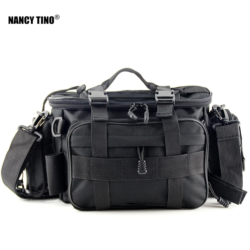 NANCY TINO Fishing Bag Tackle Reel Lures Storage Box Waist Shoulder Camera Handbag Pouch Fishing Bag Fishing Tackle Bag Outdoor