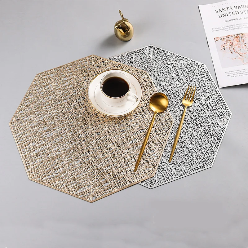 

Pvc Washable Modern Placemat Luxury Nordic Style Creativity Placemats Kitchen Accessories Sottopiatti Table Decoration EK50TM