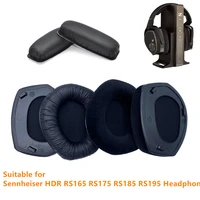 new ear pads earmuffs for sennheiser rs175 headphones rs 165 175 185 195 velour earpads replacement leatherette head cushions