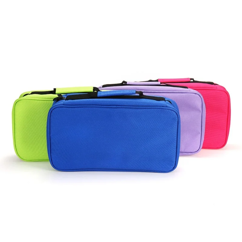 

60 Colors Large Stationery Marker Pen Storage Bag Pencil Case Organizer Pouch Holder