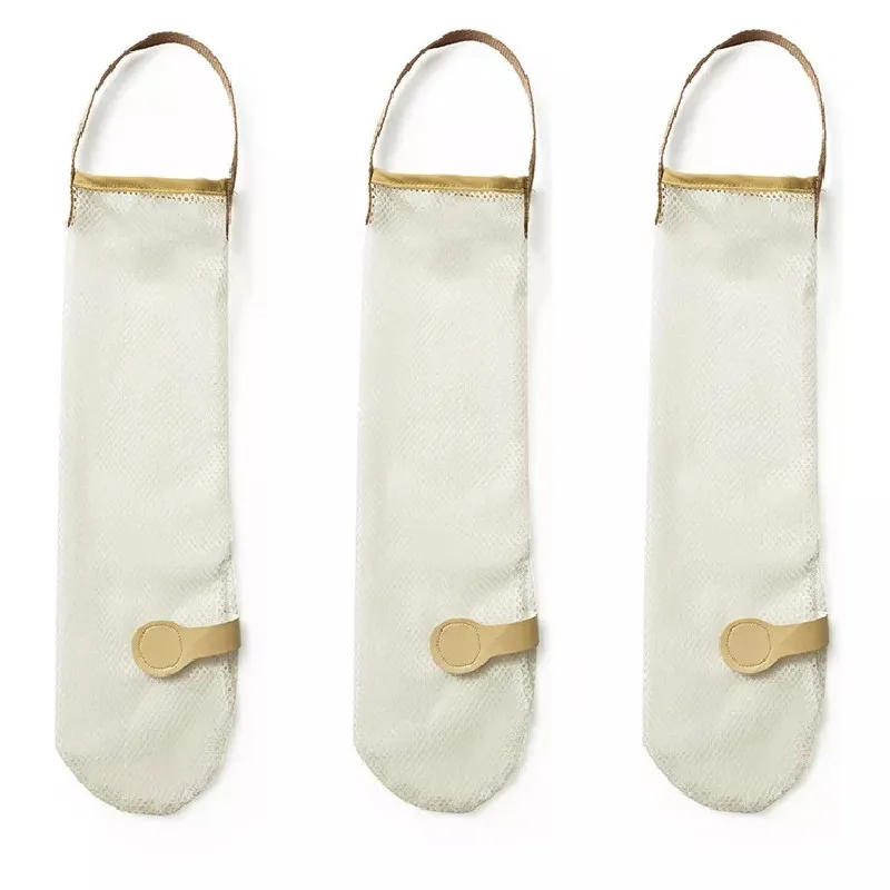 

3 Pack Onion Garlic Hanging Organizer Holder Storage Kitchen Wall Bags Net 11.5*45cm