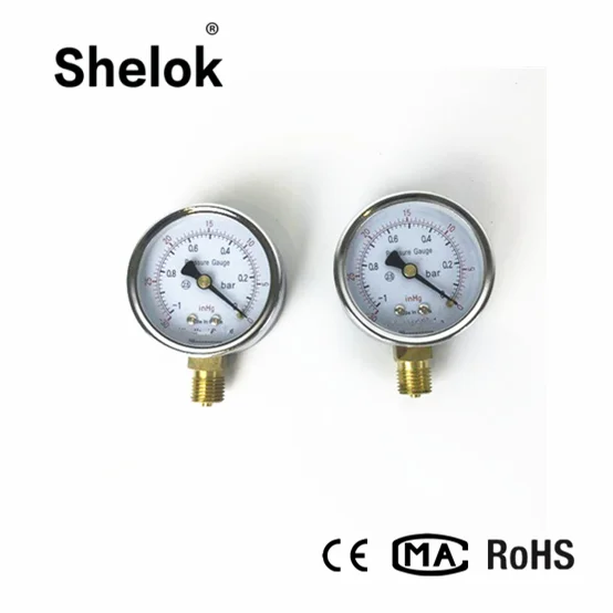 売却 スパイラルチューブゲージすべてステンレス鋼圧力ゲージ底面取付タイプ銅合金運動