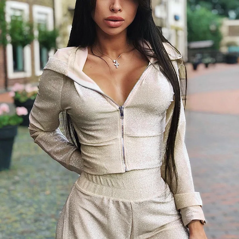 LAISIYI Women Sets Autumn Winter Female 2 pcs Sweatsuit Pullover Suits Outfits Two Piece Tracksuits Casual 2Piece Set | Женская одежда