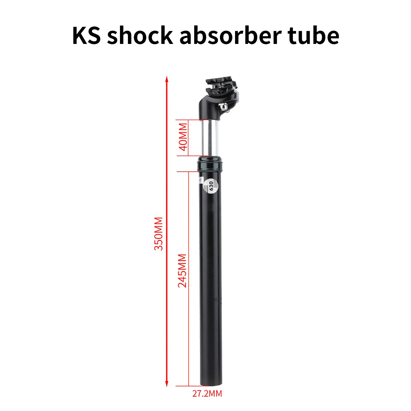 

Suspension Seat post 27.2millimeter Damping Aluminum Waterproof Shock Absorber with Reduction Sleeve for Bike Cycling Outdoor