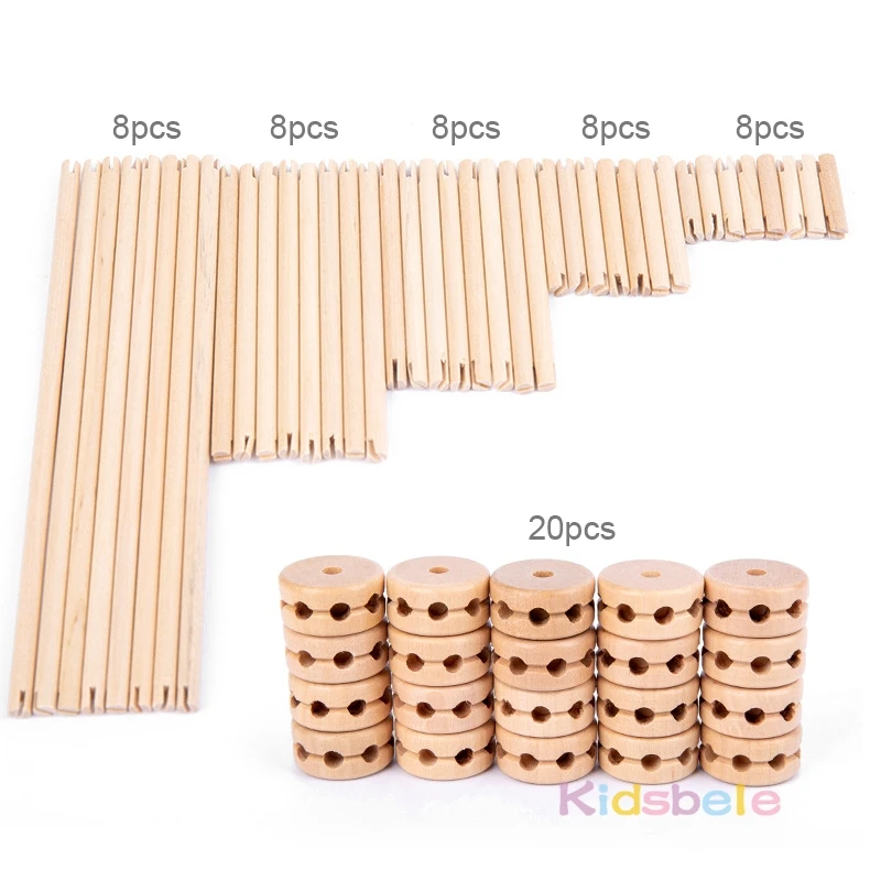 

Kids Toys Assembled Wood Building Blocks Set Montessori Wooden Toys DIY Game Educational Toys 4D Construction Set For Boys