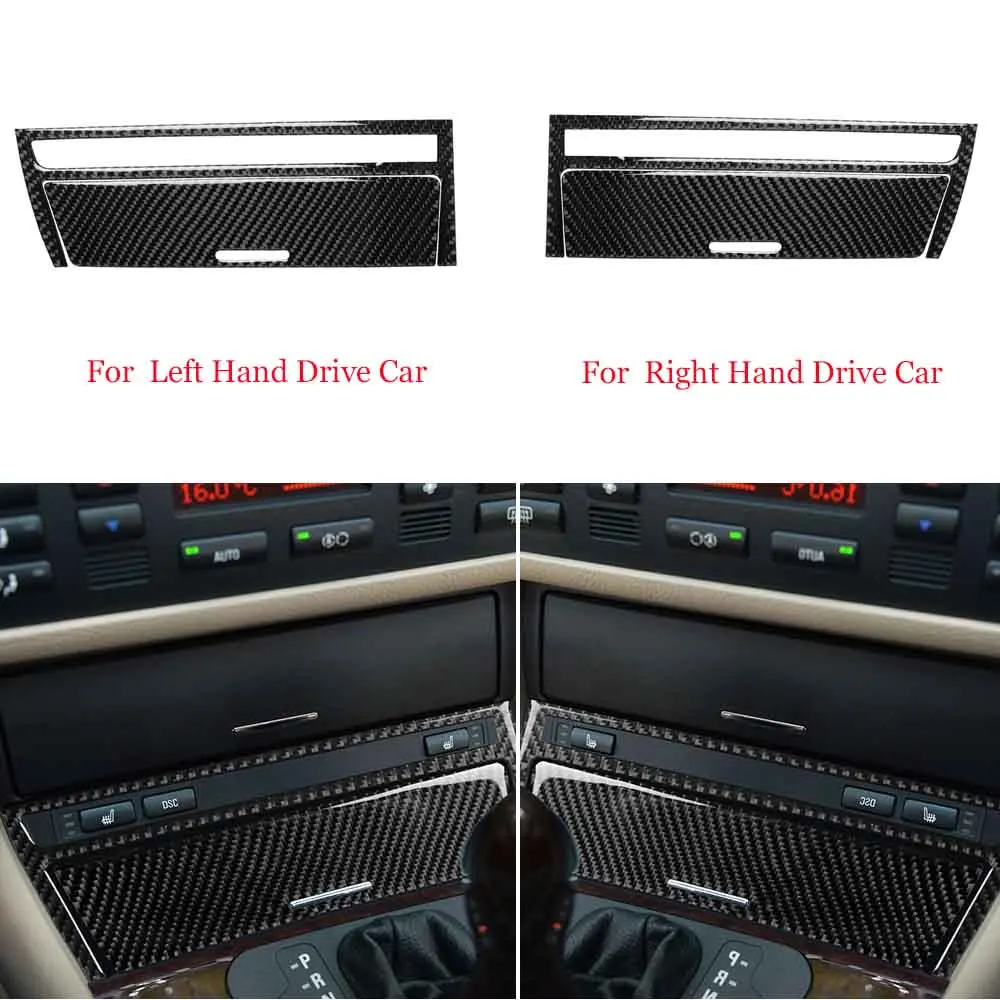 

Для BMW E46 3 серии 98-05 4-дверная центральная консоль из углеродного волокна Коробка для хранения пепельницы отделка наклейка крышка