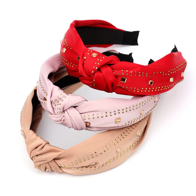 

Wholesale women Gold glitter headband girl's cute headwear lady's knot hair accessories ins korea style hairbands