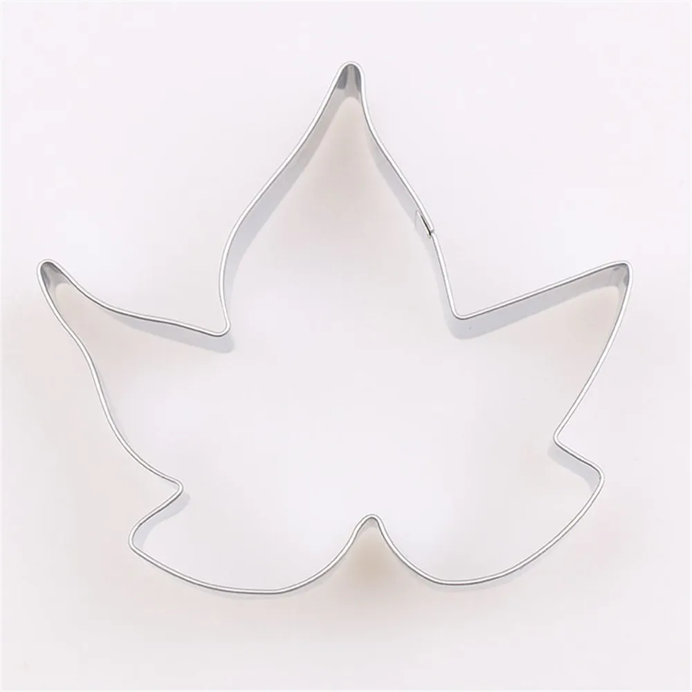 Формы для выпечки из нержавеющей стали формы кленовых листьев помадки печенья