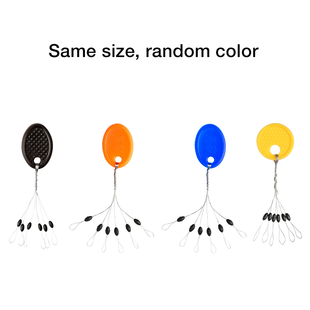 10 шт./лот поплавок для рыбалки случайных цветов резиновая овальная пробка