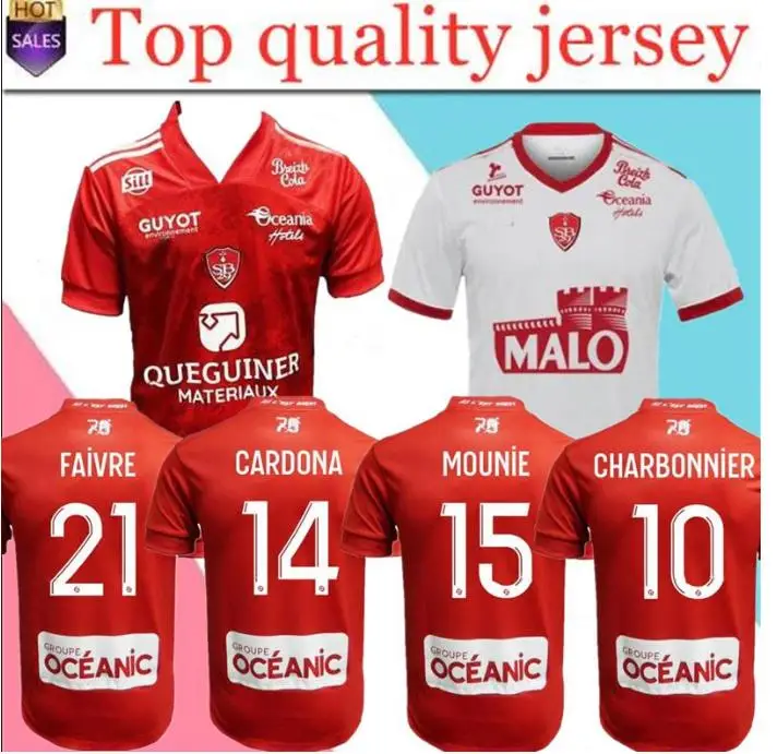 

20 21 MAILLOT DE FOOT Brest Stade 29 JERSEYS HOME AWAY 2019 2020 DIALLO Charbonnier LASNE 2020 FAUSSURIER GRANDSIR BRESTOIS SHIR
