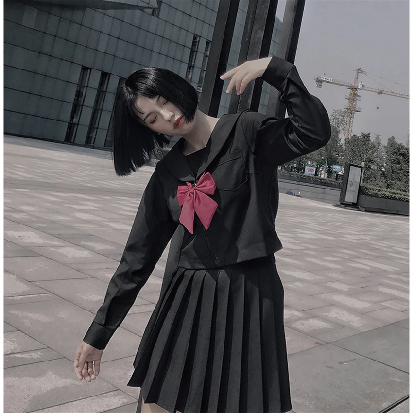 Уличная одежда для взрослых и девочек наряды женщин школьная форма плохих юбка в