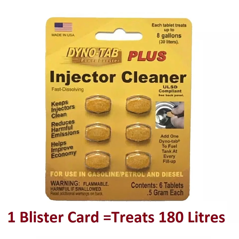 Дино таб®Плюс очиститель инжектора 6 tab карты для бензиновых и дизельных чистого