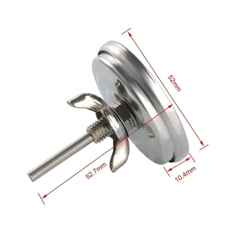 

50-500 Celsius Steel Barbecue Grill Thermometer Smoke Grill Temperature BBQ Gauge Thermometer Kitchen Accessories R1I6