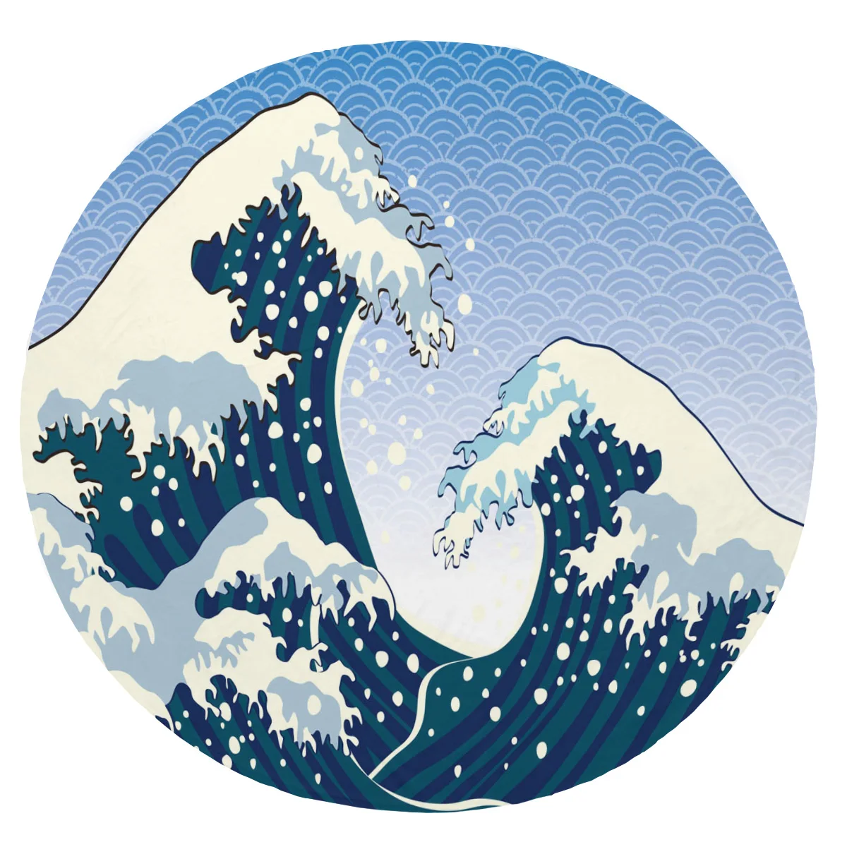 Супер мягкое плюшевое фланелевое одеяло с волнами каплями воды природным синим