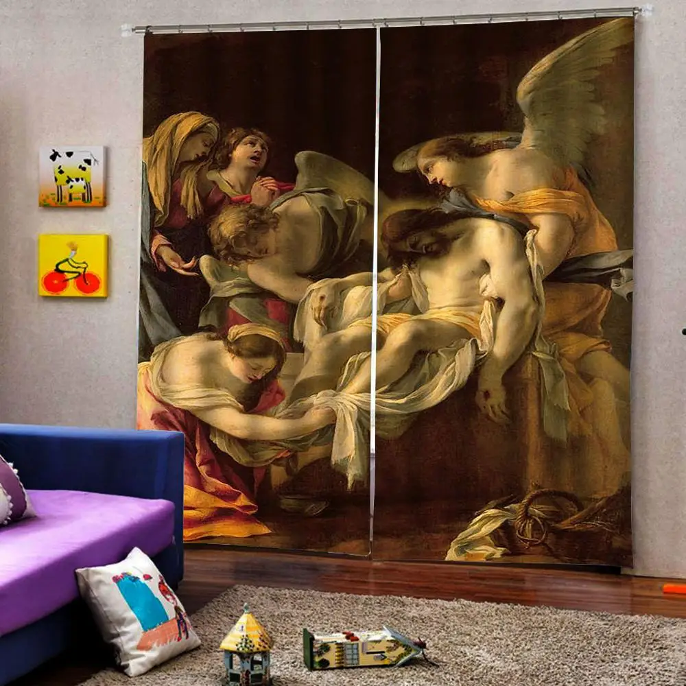 Европейские шторы занавески для штор гостиной спальни затемненные