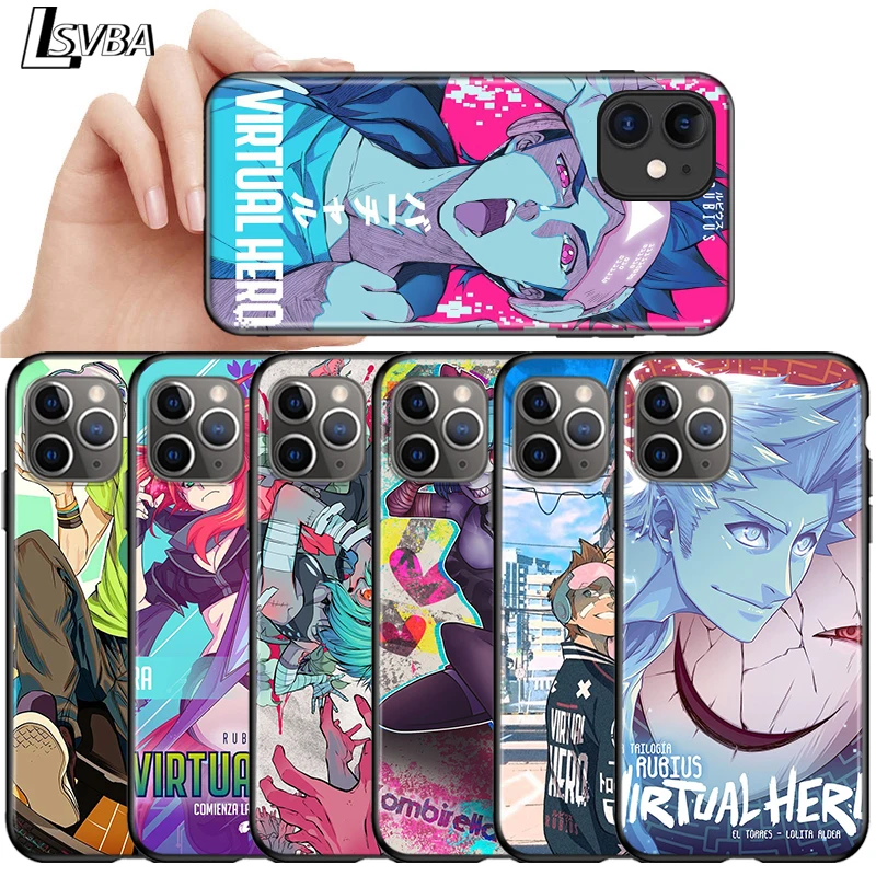 

virtual hero For Apple iPhone 12 11 Pro Max mini XS Max XR X 8 7 6 6S Plus 5S SE 2020 Soft Black Phone Case