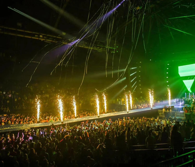 Dmx and Remote Control Wedding Firework Machine white color Cold Spark Fountain Fireworks | Лампы и освещение