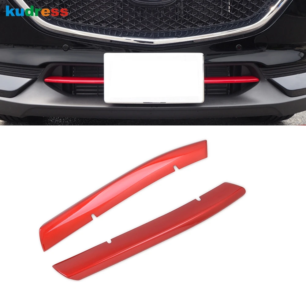 Для Mazda CX 5 CX5 KF 2017 2018 2019 2020 красный Передняя решетка гриль прокладка крышки