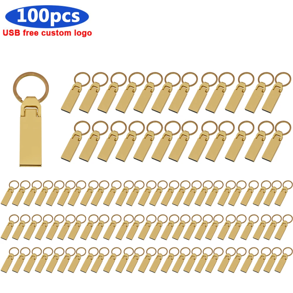100 шт. персонализированный логотип бесплатно флеш накопитель 64 ГБ флэш 128 памяти USB 2 0 Stick 32 Гб cle usb 16GB 8 4 ГБ|USB