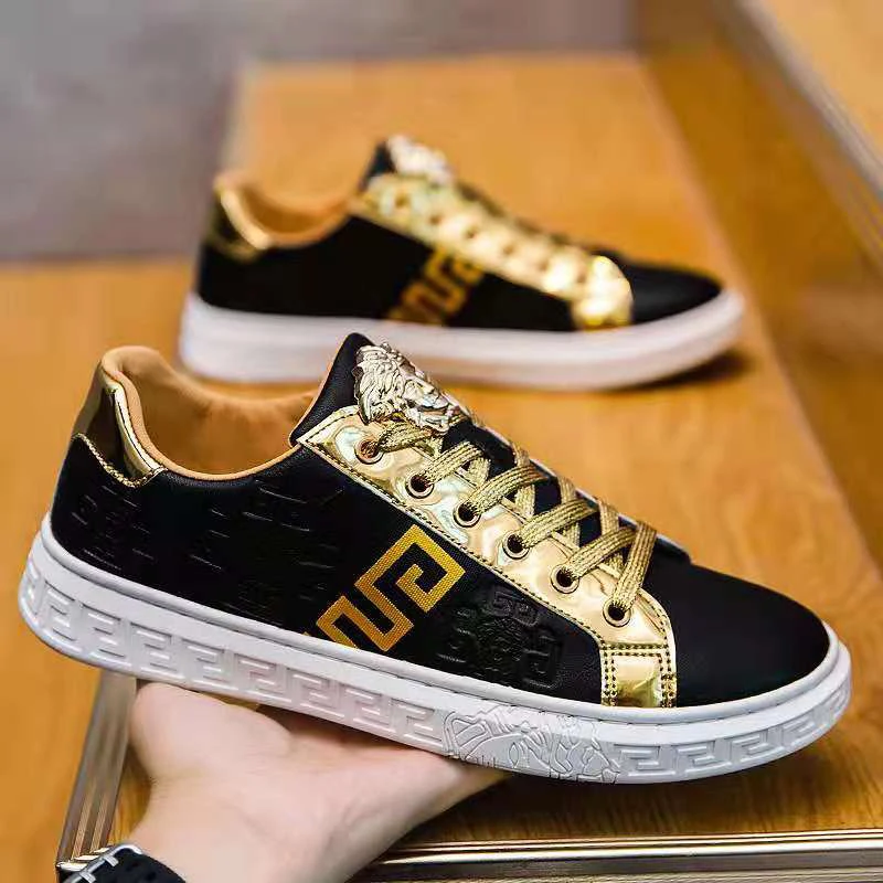 

Men's Casual Shoes, Men's Shoes, Spring And Summer New Men's shoes, Men's Vulcanized Shoes, Luxury Brand medusa Leather Casual s