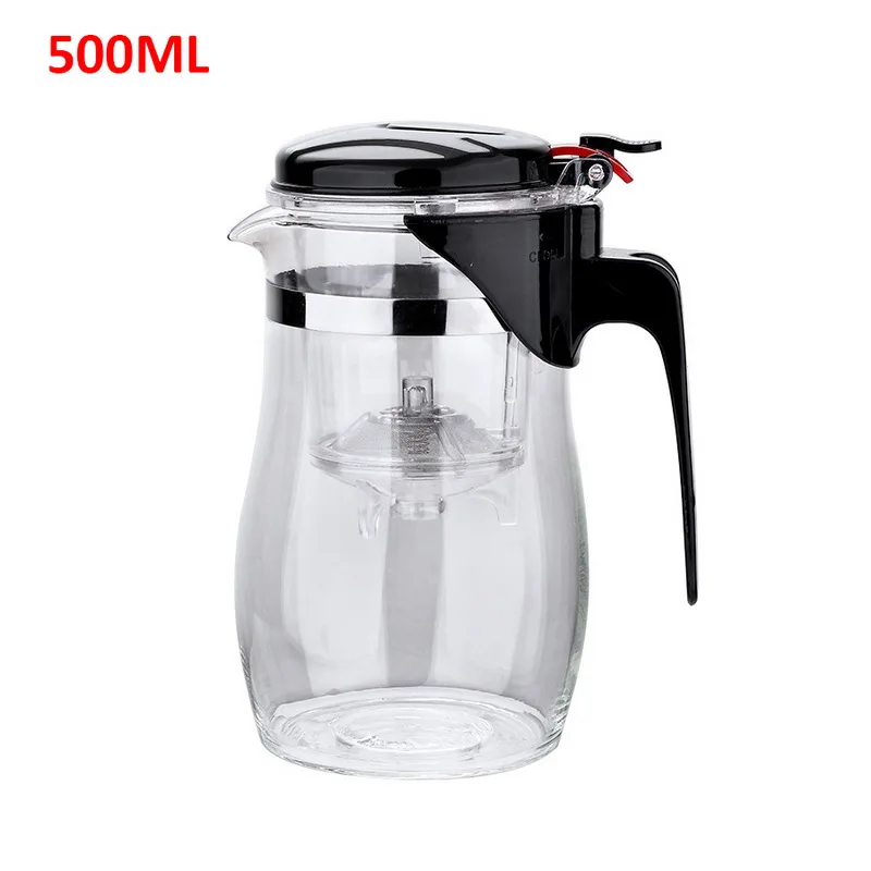 500ml Hoomall термостойкий стеклянный чайник с заваркой, китайский Чайник Пуэр, Кофеварка, удобный офисный чайник, 500 мл/750 мл - Цвет: 500ml